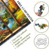 PICKFORU 1000 Season Piece Puzzle for Adults, A Year in a View Jigsaw Puzzles, Nature Art Mountain Scenery Puzzle as