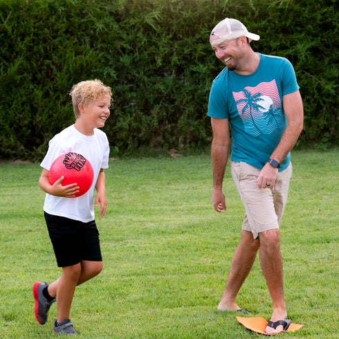 Hedstrom Jumbo Oversized Kickball Set, King of Fun, Red