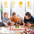 GLEEHAPY Educational STEM Toy, Mosaic Magnetic Puzzle with 300 Foam Building Blocks, Math Counting Activities