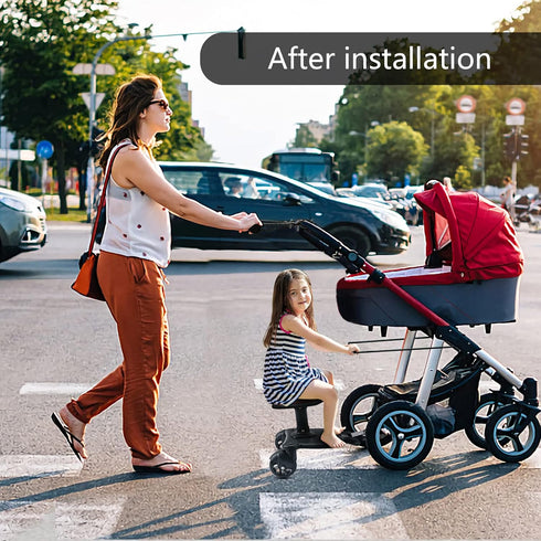 Stroll Handle Extension Bar, Universal Stroller Handle Extender - Fits All Types, Easy to Install, Extends by 5.5 Inches