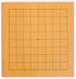 Yellow Mountain Imports Beechwood Veneer 9x9 Go Game Set with Single Convex Melamine Stones