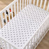 NoJo Lightning Bolt Fitted Crib Sheet, Black and White Nursery