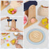 3+ 21pcs Set Pillowhale Wooden Kitchen Toys Mixer for Toddlers Age - Montessori Pretend Play Baking with Bowl & Rolling