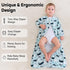 12-18 100% 2-Way 2 Pack 0.5 Unnivoll Baby Sleep Sack Months Cotton Long Sleeve Wearable Blanket Baby Sleep Bag