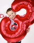 40 Inch Large Red Number 7 Balloon, Jumbo Digit Mylar Foil Helium Balloons for Birthday Party Celebration Decorations