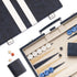 Lingle 15inch Backgammon Sets for Adults, Classic Board Game with Folding Leather Backgammon