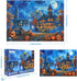 Halloween Puzzles for Adults, 1000 Pieces Halloween House Puzzle, Halloween Scene Jigsaw Puzzles for Adults