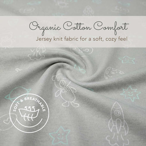 Luvberries (Set 2) 100% Guava Lotus Travel Crib Sheets of Organic Cotton Fitted Sheets for Baby Play Yard & Mini Crib