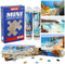 MISITU Small Puzzles for Adults - Mini 150 Pieces Micro Jigsaw Puzzles, Challenging Travel Games, 3 Pack