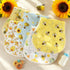 5 Pack 19"x9" Set SmoothNovelty Bee Pattern Baby Burp Cloths Soft Absorbent Burping Rags for Newborns Spit up Cloths