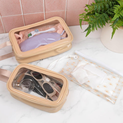 Jo & Go Set 1 2 Diaper Bag Organizer - Water-Resistant Pouches for Moms - Includes Wipes Pouch & Standalone Pouches