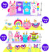 KRAFUN My First Unicorn Bunny Paper Craft Kit for Toddlers and Girls Age 3-8, 18 Cute DIY Arts and Crafts Projects