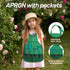 CUTE STONE Kids Gardening Tool Set, Garden Toys with Wheelbarrow, Watering Can, Gloves, Rake, Shovel, Trowel, Apron