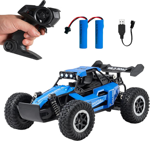 Great-JUNAMT Remote Control Car RC Cars 1:16 All Terrain Monster Truck LED Headlights,