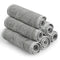 San Francisco Baby Washcloths for Newborn, Rayon from Bamboo, Soft Wash Cloths, 6 Pieces, Gray