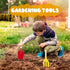 MEIDAYAI 5 8'' Set Beach Toys, Pcs Kids Garden Tools, Children Beach Sand Toys Gardening with Sturdy Wooden Handle