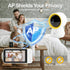 Ellie Baby Pro 5" 1080P 6000mAh 1000ft 24hrs Ellie Baby Monitor No WiFi, Baby Monitor with Camera and Audio, IPS