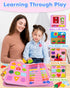 Exorany Busy Board Montessori Toys for Toddler Girl Birthday Gifts, Busy Book Sensory Learning Toys for Toddlers