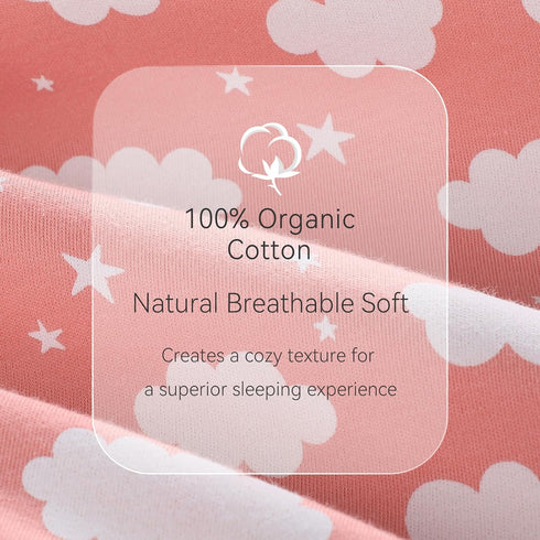 6-12 100% 2-Way 2 Pack 0.5 Unnivoll Baby Sleep Sack Months Cotton Long Sleeve Wearable Blanket Baby Sleep Bag