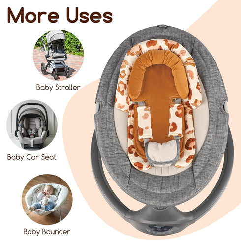 2 1 GFU Baby Car Seat Head Support for Newborn, in Infant Car Seat Head Body Support with Strap Pads, Soft Stroller