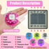 24 90s (Heart-Shaped,4 Pcs Virtual Electronic Digital Pets Keychain Easter Basket Egg Fillers for Teen Kid, Small Toys