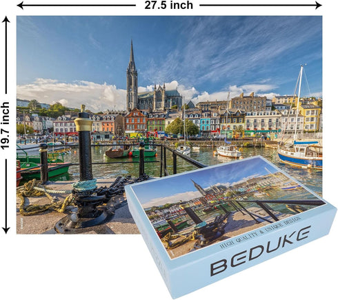 1000 1000 14+ Jigsaw Puzzles for Adults Pieces Precise Interlocking Piece Puzzle Ireland Sturdy Thick Family Game Age