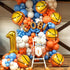 Katchon Orange Foil Basketball Balloons, 18 Inch, Pack of 6 for Basketball Birthday Party Decorations