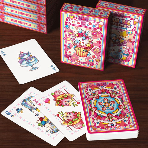 Adorable Sweet Treats Playing Cards Cute Food for Adults Friends Family Games