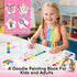 Set, Watercolor Painting Coloring Books Pocket Watercolor Paint Bookmarks, Mess Free Paint with Water Travel Class