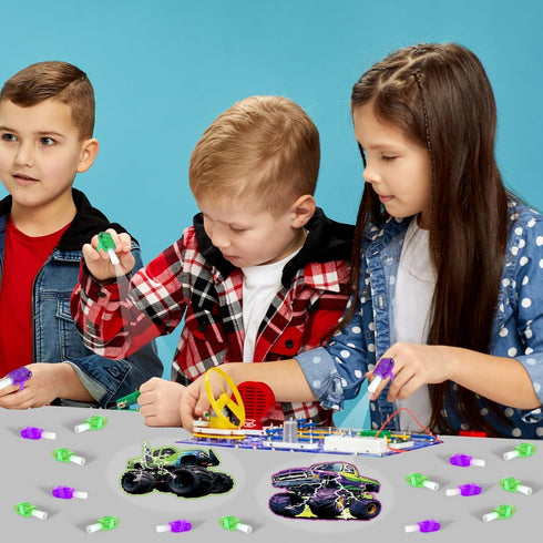 36Pcs Monster Truck LED Finger Lights Truck Toys Party Favors Glow in the Dark Light Up Finger Lights Racing Themed