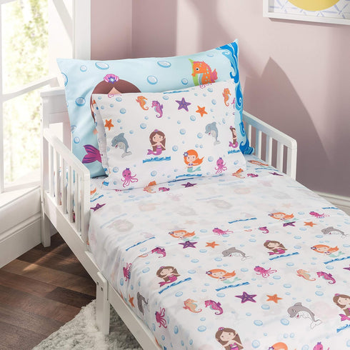 Everyday Kids 2-Pack Toddler Travel Pillowcases, 100% Soft Microfiber, 14" by 20" Fits Pillows 14x19, 13x18 or 12x16