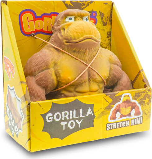 Stretchy Monkey Fidget Toy - Funny Brown Gorilla Stress Relief Toy, Squeeze and Decompress, Easter Gift for Kids