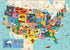 Mudpuppy 70 Piece Map of the United States Puzzle for Kids Age 5+, Double-Sided Geography Learning