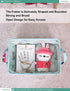 FANKANG Foldable Canvas Storage Basket, Waterproof PE Coating Nursery Hamper for Office, Bedroom, Clothes, Toys