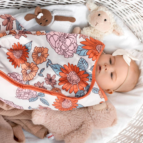 44 32 inch, Hooyax Baby Blanket for Girls Boys, Jersey Knit Baby Swaddle Blanket, Double Layer Newborn Receiving
