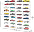 32 KISLANE Acrylic Display Case for Toy Cars & Matchbox Cars - Slots (Extra Large)
