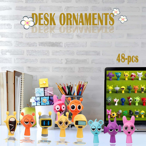 EUXOEUOX Set 48-Piece,PinkiClukrJevin Wenda Action Figures Toy PVC Toys-Collectible for Display Enthusiast