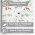 2 Pack Crib Sheets Neutral - Fitted Baby Crib Sheets Bed for Girl Boy - Standard & Toddler Mattress (Safari Adventure)