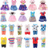 7 6 Inch 3 2 2 11.5 Inch 6" Joyfun Pcs Girl Doll Clothes Pieces Dress, Pieces Outfits and pcs Shoes for Girl's Sister