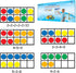 Giant Magnetic Ten-Frame Set - 5 Ten Frames and 55 Magnetic Math Counters - Classroom Toys for Kindergarten