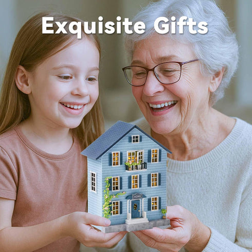 Flever DIY Dollhouse Kit - Romantic Molan House with Furniture