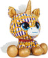 P.Lushes Designer Fashion Pets Natalie Von Corn Premium Unicorn Stuffed Animal, Gold and Blue, 6”