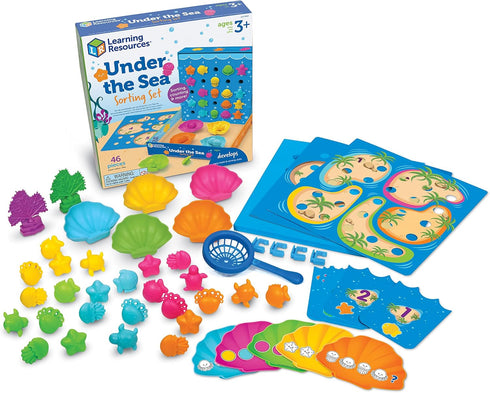 Learning Resources Under the Sea Sorting Set - 44 Pieces, Age 3+