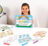 110 PCS Sentence Building Kit for Kids, Speech Therapy Toys, Word Building Magnets, Reading Games for Toddlers