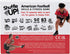 70+ Shuffle Up American Football Card Game Kids Outdoor Garden Games with Fun & Active Fitness Workout Cards, American