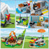 Set 3-IN-1 879PCS 6-12 HOGOKIDS City Camper Van Building with LED Light - Holiday RV Camping Building Toy for Kids