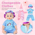 Set, 17 Dolls,2 Sets 3 4 5 HUITEM Baby Doll Stroller Toys PCS Baby Doll Accessories Stroller Toys with Baby Doll