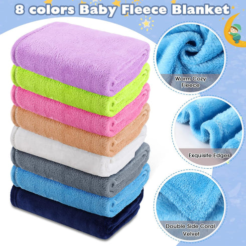 8 30" 40" Cozy Reginary Pcs Fuzzy Baby Blankets Bulk x Toddler Nursery Daycare Nap Warm Soft Plush Fluffy Newborn