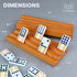 Set 4 Queensell Domino Holders for Mexican Train - Domino Trays of - Mexican Train Accessories - Domino Racks from