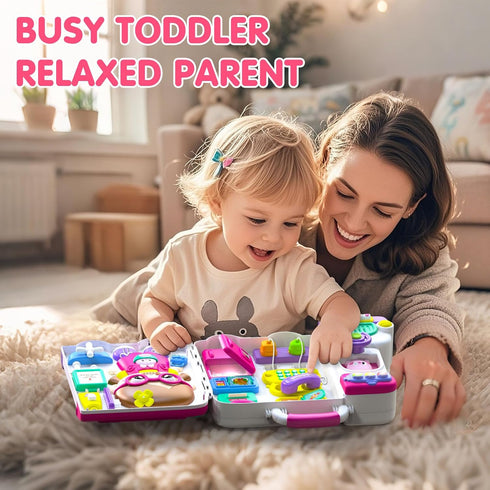 Ryotagift 1-2 1+ 1-3,Birthday 1+Year 1 2 Baby Busy Board for Year Old Boy Girl Gift,Musical Toddler Toys for Year